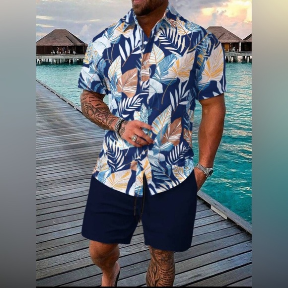 SHEIN Other - Tropical Leaf Print Shirt (only) XL